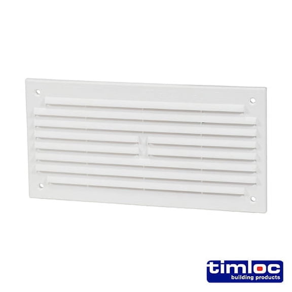 Timco - Timloc Internal Plastic Louvre Mini Grille Vent - White - 1218W (Size 166 x 85 - 1 Each)