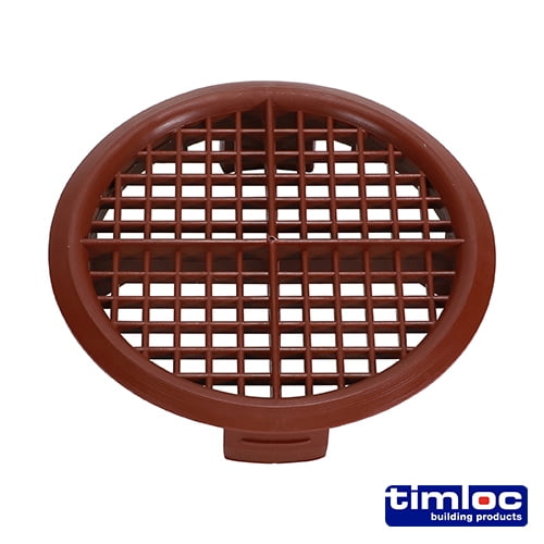 Timco - Timloc Push-in Soffit Vent - Brown - 1142 (Size 70mm - 10 Pieces)