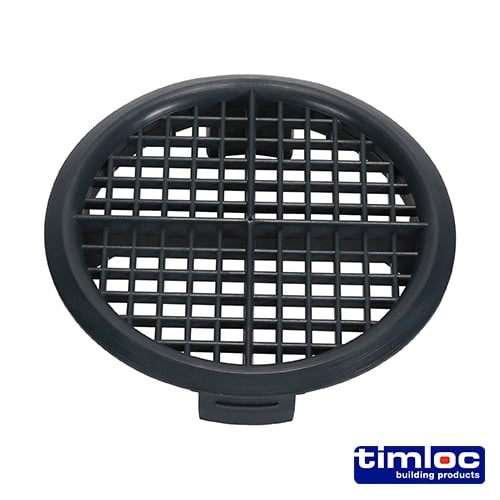 Timco - Timloc Push-in Soffit Vent - Grey - 1139 (Size 70mm - 10 Pieces)