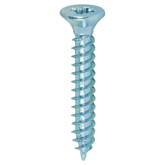 Timco - Twin-Threaded Woodscrews - PZ - Double Countersunk - Zinc (Size 4 x 3/4 - 200 Pieces)