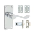 thumbnail image 1 of Timco - Victorian Scroll Latch Door Pack - Satin Chrome (Size Mixed - 2 Pieces), 1 of 2