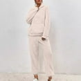 thumbnail image 1 of Timdgard Lounge Sets Women 2 Piece Fall Winter Plus Size Fleece Warm Hoodies Pants Homewear Comfy Outfits, 1 of 5