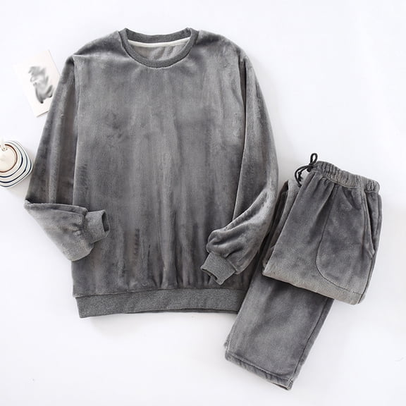 Timdgard Lounge Sets for Women 2 Piece Fleece Long Sleeve Pullover Pants Fall Winter Warm Solid Color Outfits