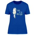 thumbnail image 1 of Time 2 Be Unicorn Cute Cartoon T-Shirt Women -Image by Shutterstock, Female x-Large, 1 of 2
