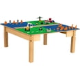 thumbnail image 1 of Time-2-Play 35"W Lego Blocks Compatible Table With Trough, Solid Birch Plywood Activity Desk Playroom School, 1 of 8