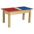 thumbnail image 1 of Time-2-Play  Rectangle Play Table with Trough & 16 in. Legs & Duplo Compatible Grid, Red & Blue, 1 of 5
