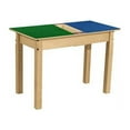 thumbnail image 1 of Time-2-Play  Rectangle Play Table with Trough & 20 in. Legs & Duplo Compatible Grid, Blue & Green, 1 of 5