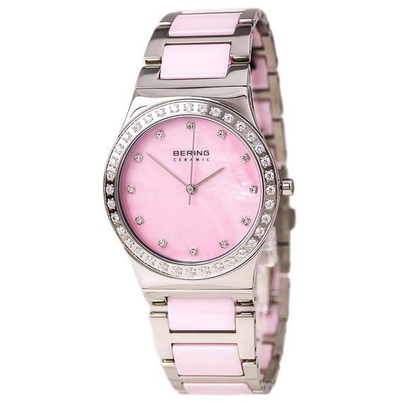 Time 32435-999 Women's Ceramic Collection Watch with Stainless steel Band and scratch resistant sapphire crystal. Designed in Denmark
