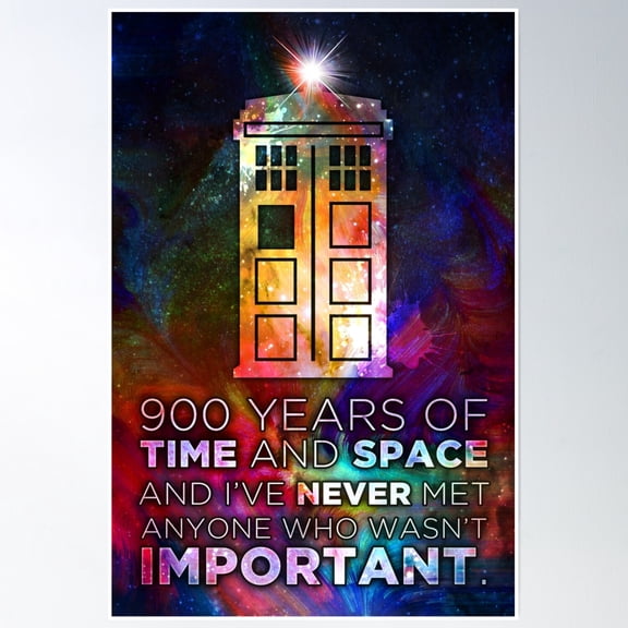 Time And Space Poster Wall Art, Modern Wall Decor, 8x12 UNFRAMED