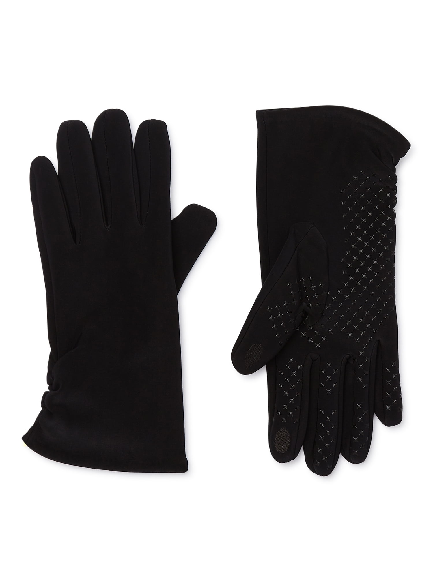Time and Tru Women's Driving Winter Glove, OSFM, Black Soot