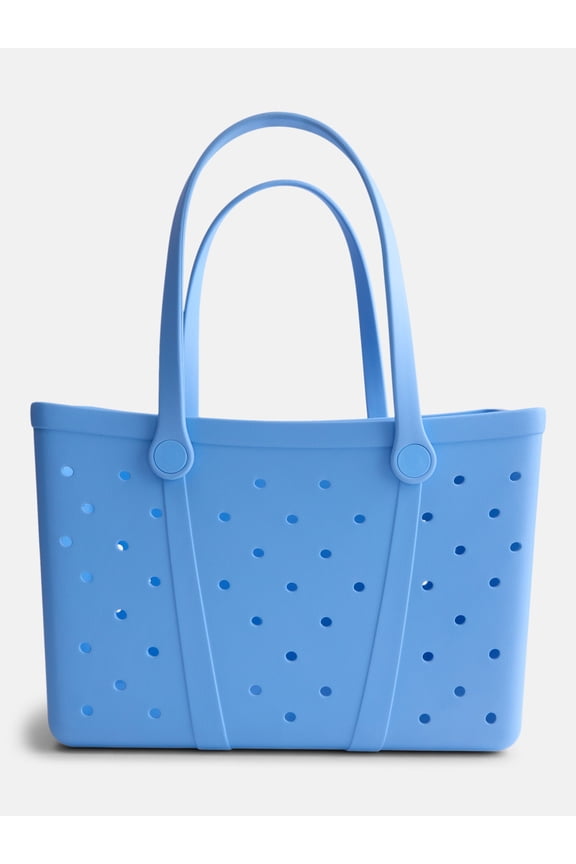 Women's Waterproof EVA Beach Tote Bag, Light Blue