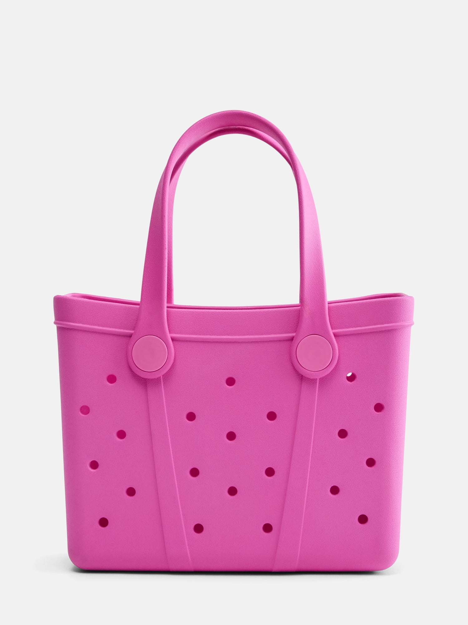 Time and Tru Women's Waterproof EVA Mini Beach Tote Bag, Pink