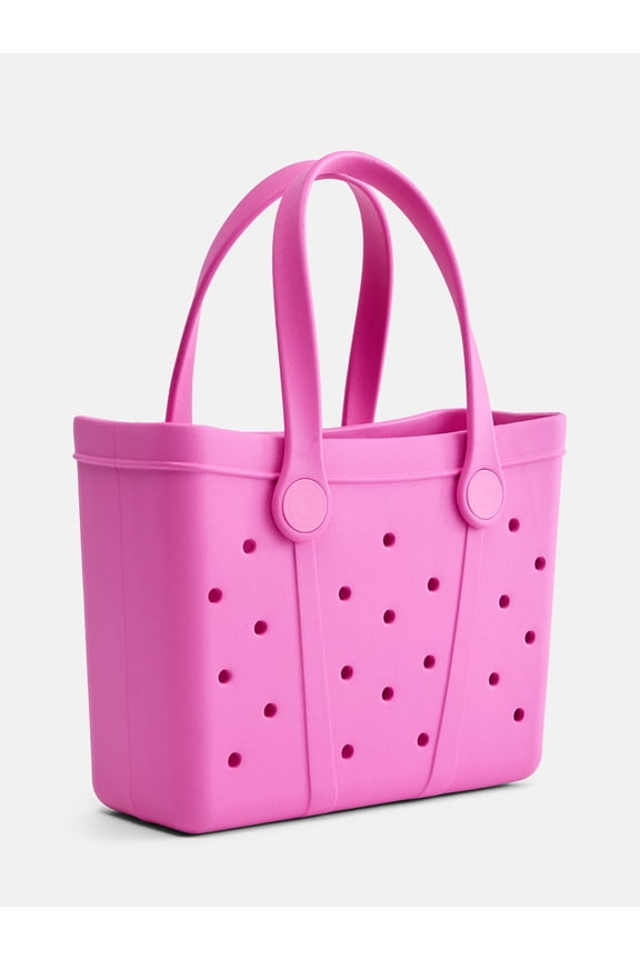 Women's Waterproof EVA Mini Beach Tote Bag, Pink