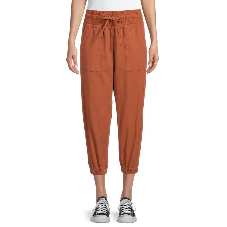 Time And Tru Women s Cargo Joggers Walmart