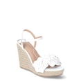 thumbnail image 1 of Time and Tru Women's Flower Wedge Sandals, 1 of 5