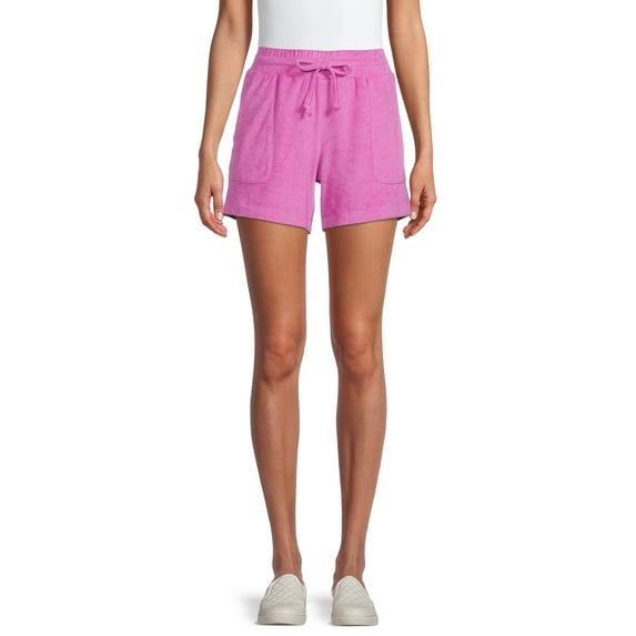 Time And Tru Women's French Terry Pull-On Shorts