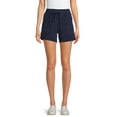 thumbnail image 1 of Time And Tru Women's French Terry Pull-On Shorts, 1 of 5