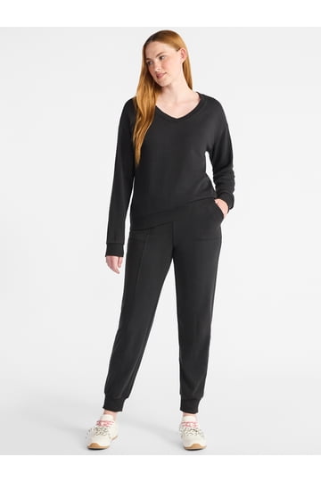 Chemise/pull Femme Time And Tru - Noir - Taille XXL (1X) - Medium Weight - NEUF Sans étiquette