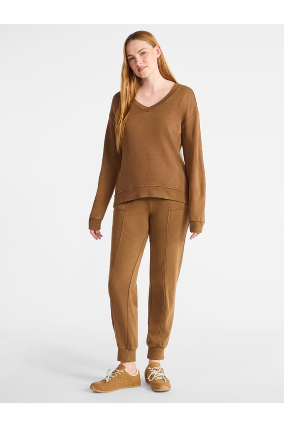 Women's and Women’s Plus French Terry Set, 2-Piece, Sizes XS-4X