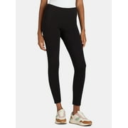 Time and Tru Women's High-Rise Ankle Knit Leggings, Available in 1, 2, and 3-Packs, 27" Inseam, Sizes S-XXXL