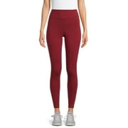 Time And Tru Women's High Rise Ankle Knit Leggings, 27" Inseam, Available in 1-Pack