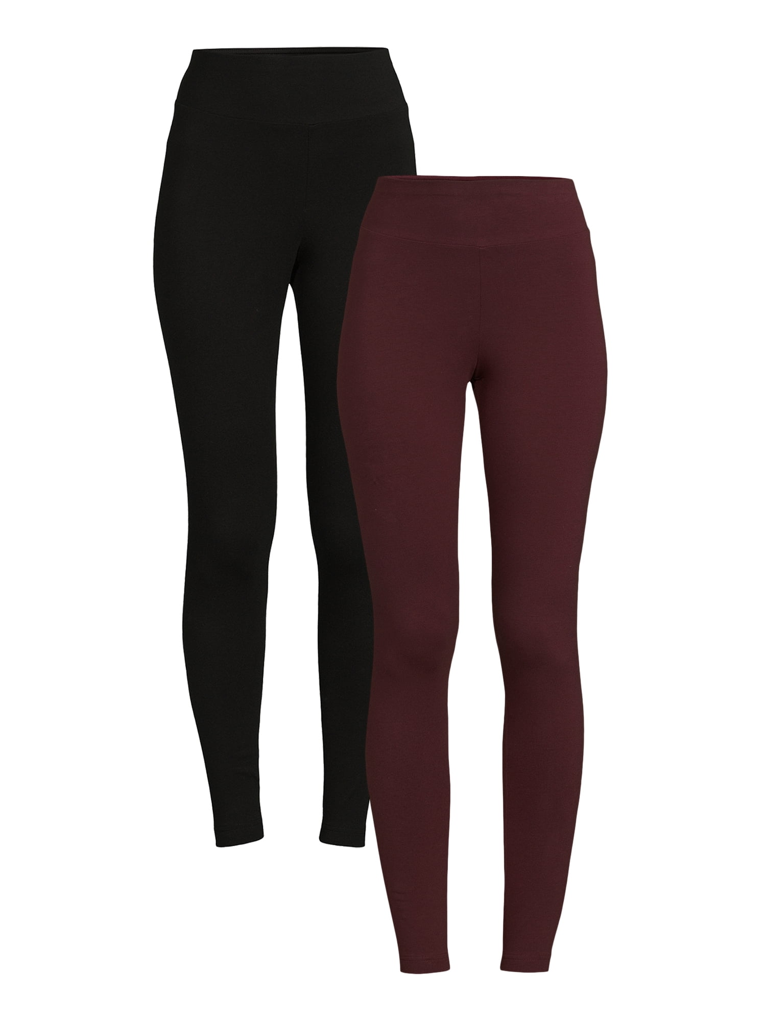 Time and Tru Leggings heather burgundy Womens plus size 2XL 20 pants casual  new
