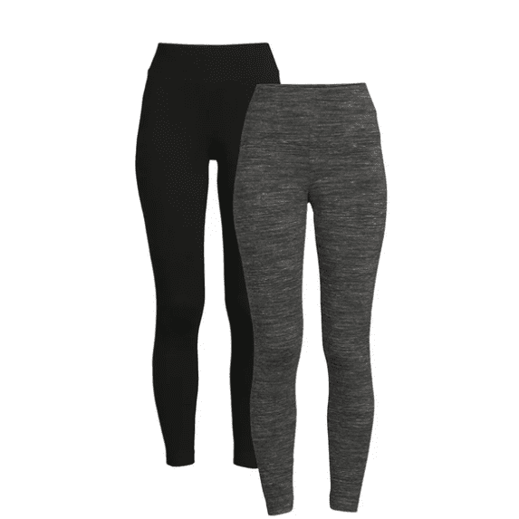 Time and Tru Women's Knit Leggings, 2-pack