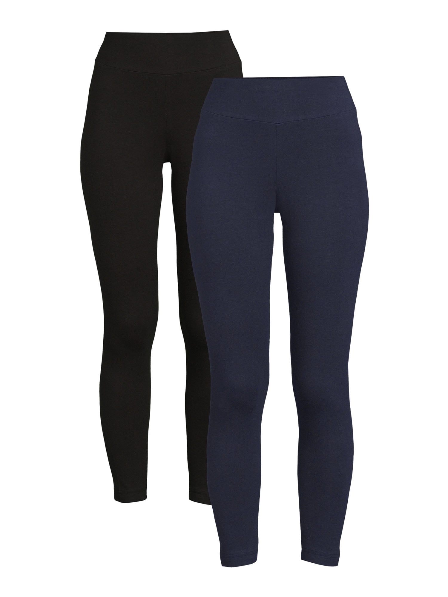 Womens Large 12-14 Black Leggings Time and Tru Mid-rise Stretch Fitted for  sale online