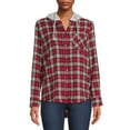 Time And Tru Women's Hooded Flannel