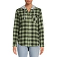 Time And Tru Women's Hooded Flannel