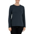 thumbnail image 1 of Time And Tru Women's Long Sleeve Crew Tee, 1 of 5