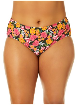 Time and Tru Women's and Women's Plus Size Print Lace up Swim