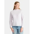thumbnail image 1 of Time and Tru Women's Ribbed Mock Neck Sweater, Heavyweight, Sizes XS-XXXL, 1 of 5