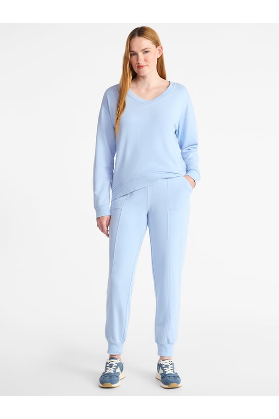 Women's and Women’s Plus French Terry Set, 2-Piece, Sizes XS-4X