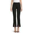 thumbnail image 1 of Time And Tru Women's Ponte Bootcut Pants with Front Slit, 1 of 5