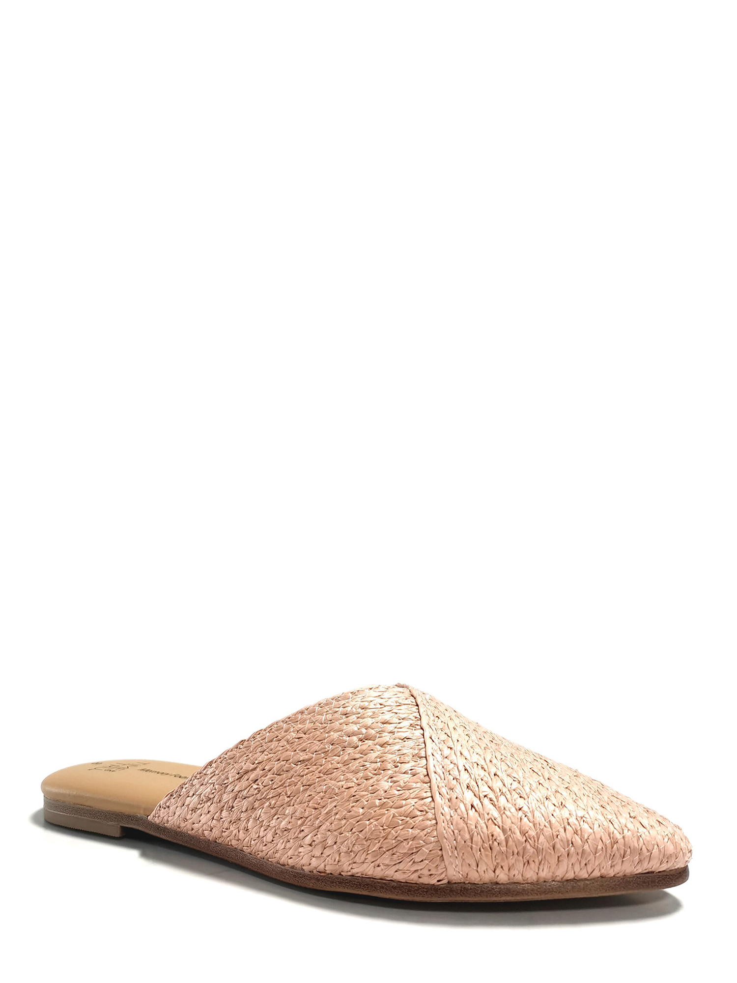 Time And Tru Women's Raffia Mule Shoes - image 1 of 6