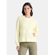 Women's Split Neck Hoodie, Sizes XS-3XL