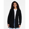 thumbnail image 1 of Time and Tru Women's Open Front Cardigan Sweater with Long Sleeves, Sizes XS-XXXL, 1 of 6
