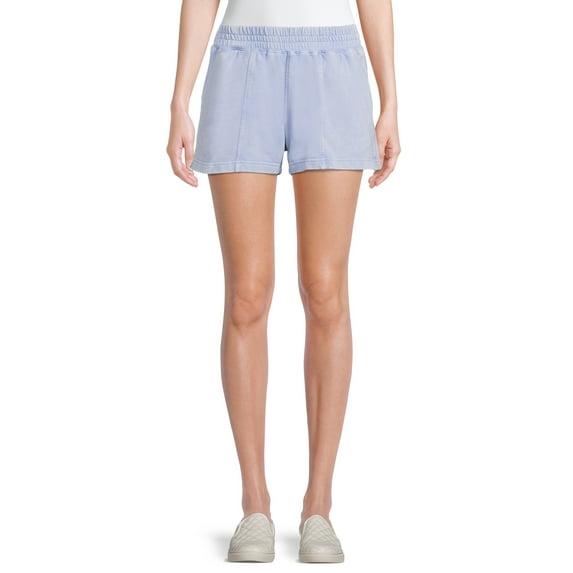 Time And Tru Women's Washed Finish Pull-On Shorts
