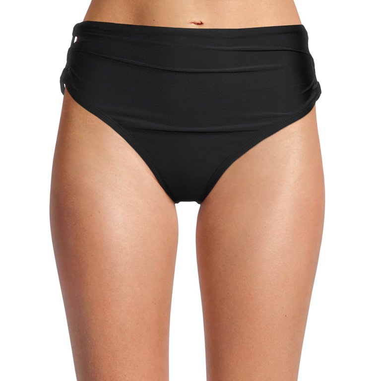 Time And Tru Women s and Women s Plus Solid Lace Up High Waist