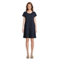 thumbnail image 1 of Time and Tru Women's and Women's Plus Tiered Cotton Mini Dress, Sizes XS-4X, 1 of 5