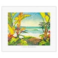 thumbnail image 1 of Time to Chill - Tropical Beach Paradise - Hawaii - Hawaiian Islands - From an Original Watercolor Painting by Robin Wethe Altman - Fine Art Rolled Canvas Print 11in x 14in, 1 of 4