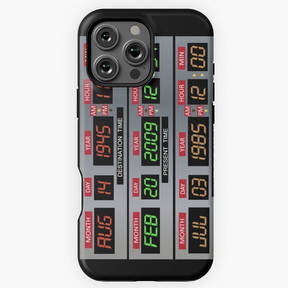 Time Circuits Retro Movie Gadget Display Design H1611 Premium Case for iPhone 17 16 15 14 13 12 11 Pro Max – Unisex Design