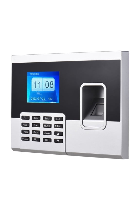 Time Clock,2.8 Inch Color Screen Fingerprint Password Attendance Machine Access Control Time Clock Recorder Employee Checking-in Recorder ,Versatile Punching Options