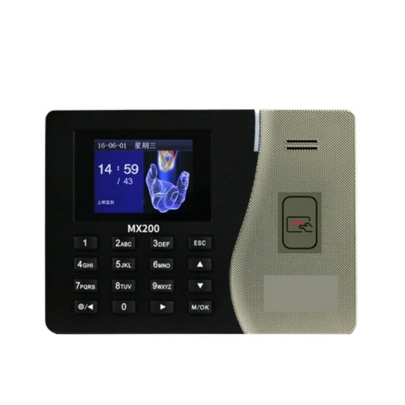 Time Clock,5.0 MX200-ID 125khz Card Attendance System SSR Proximity Card Time Clock Employee Control Machine Electronic Device ,Versatile Punching Options