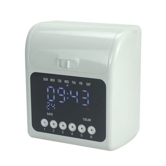 Time Clock,Attendance Machine Clock Paper Card Clock Machine Microcomputer Card Entry And Exit Sign-in 158L ,Attendance Accuracy