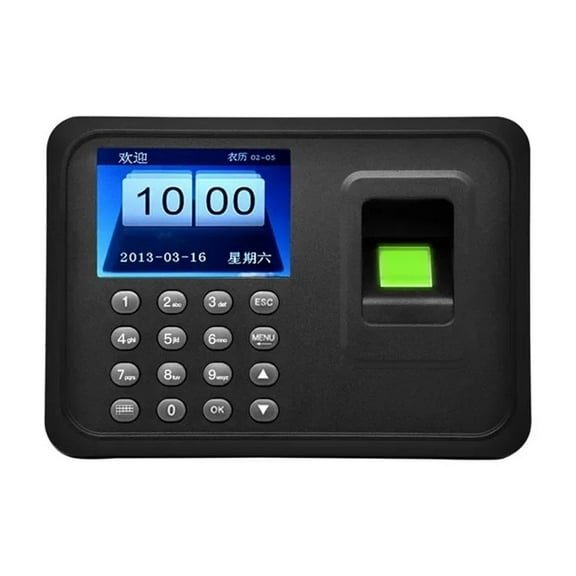 Time Clock,Attendence Machine A6 Biometric Attendance System USB Fingerprint Reader Time Clock ,Versatile Punching Options
