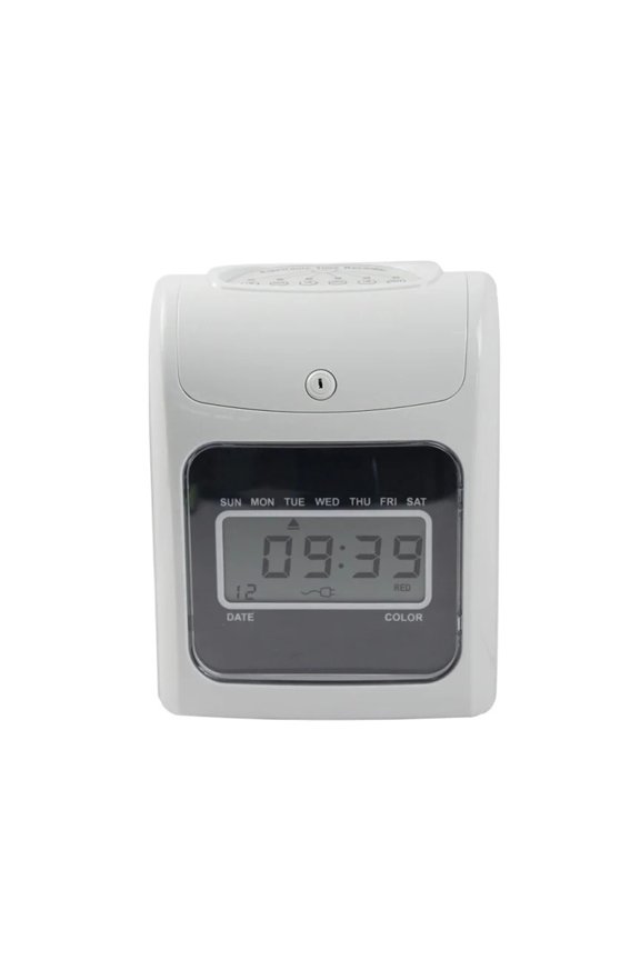 Time Clock,Attendence Machine Digital Time Recorder Attendance Punch Card time Clock Office Staffs Check in Punching Machine ,Versatile Punching Options
