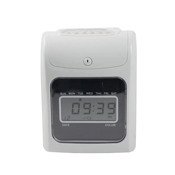 Time Clock,Attendence Machine Digital Time Recorder Attendance Punch Card time Clock Office Staffs Check in Punching Machine