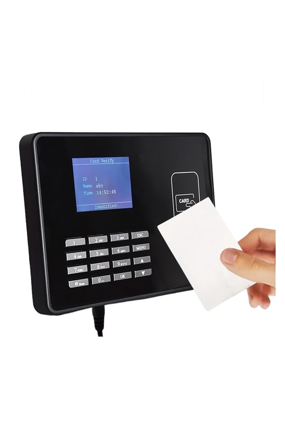 Time Clock,Attendence Machine Proximity RFID IC NFC Card Time Attendance Machine Smart Card Clock System Employee Assistance ,Versatile Punching Options